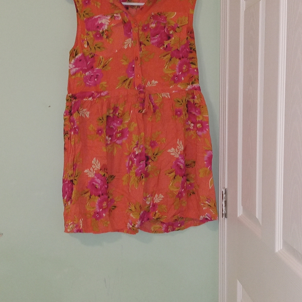 Vibrant Floral Sleeveless Blouse